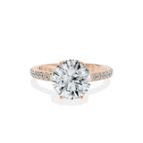 Alluring Hidden Halo Engagement Ring