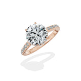 Alluring Hidden Halo Engagement Ring