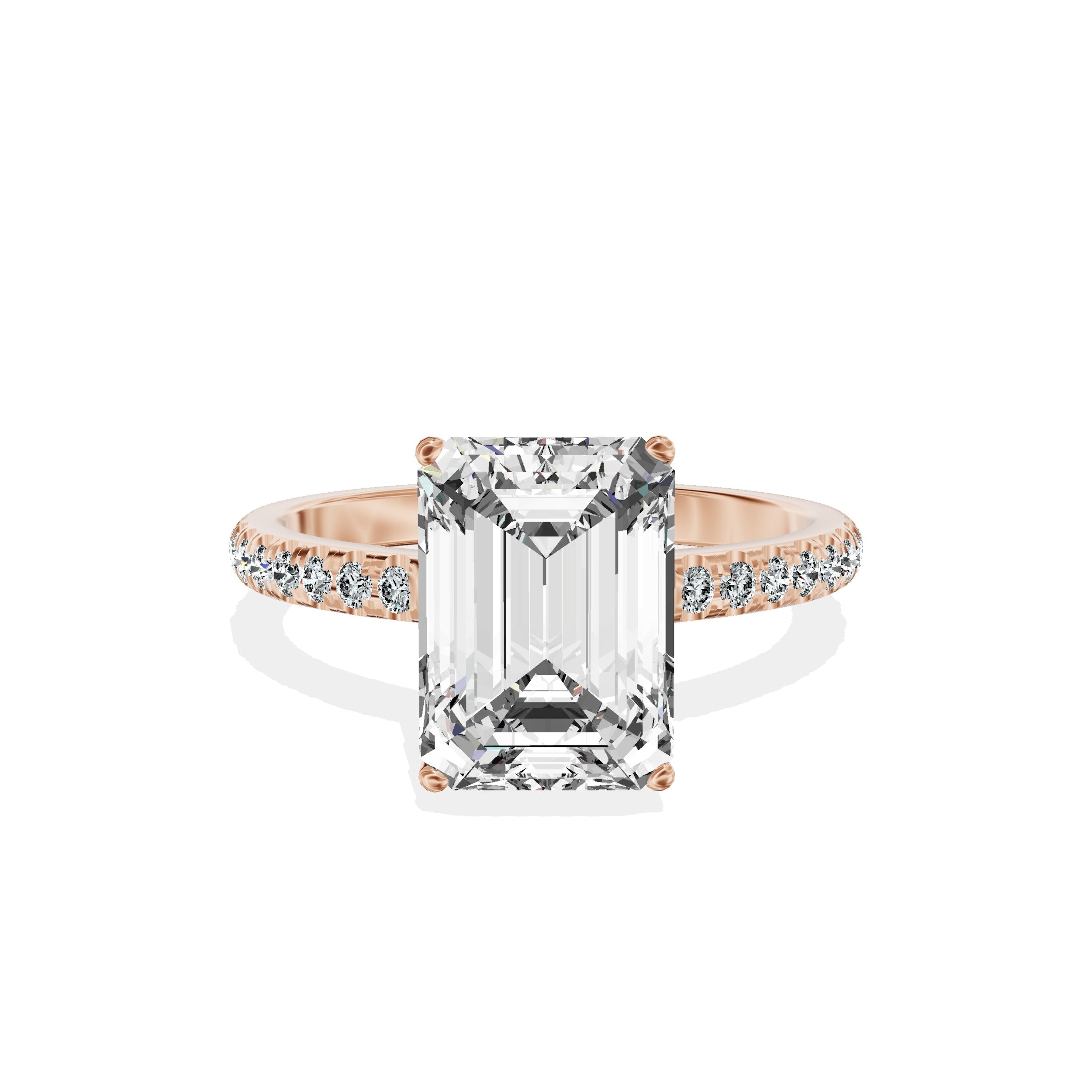 Alluring Hidden Halo Engagement Ring