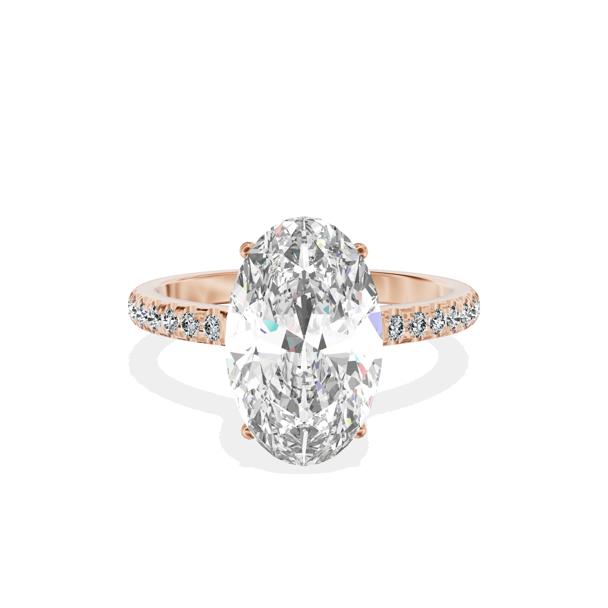 Alluring Hidden Halo Engagement Ring