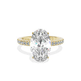 Alluring Hidden Halo Engagement Ring