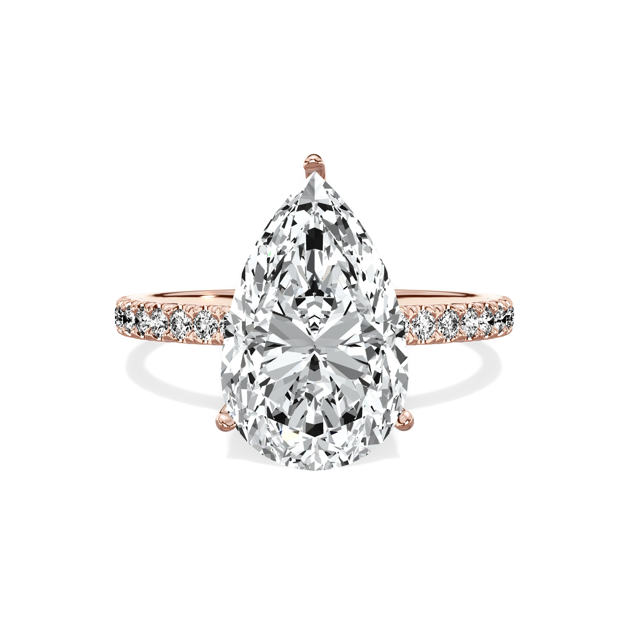 Alluring Hidden Halo Engagement Ring