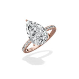 Alluring Hidden Halo Engagement Ring