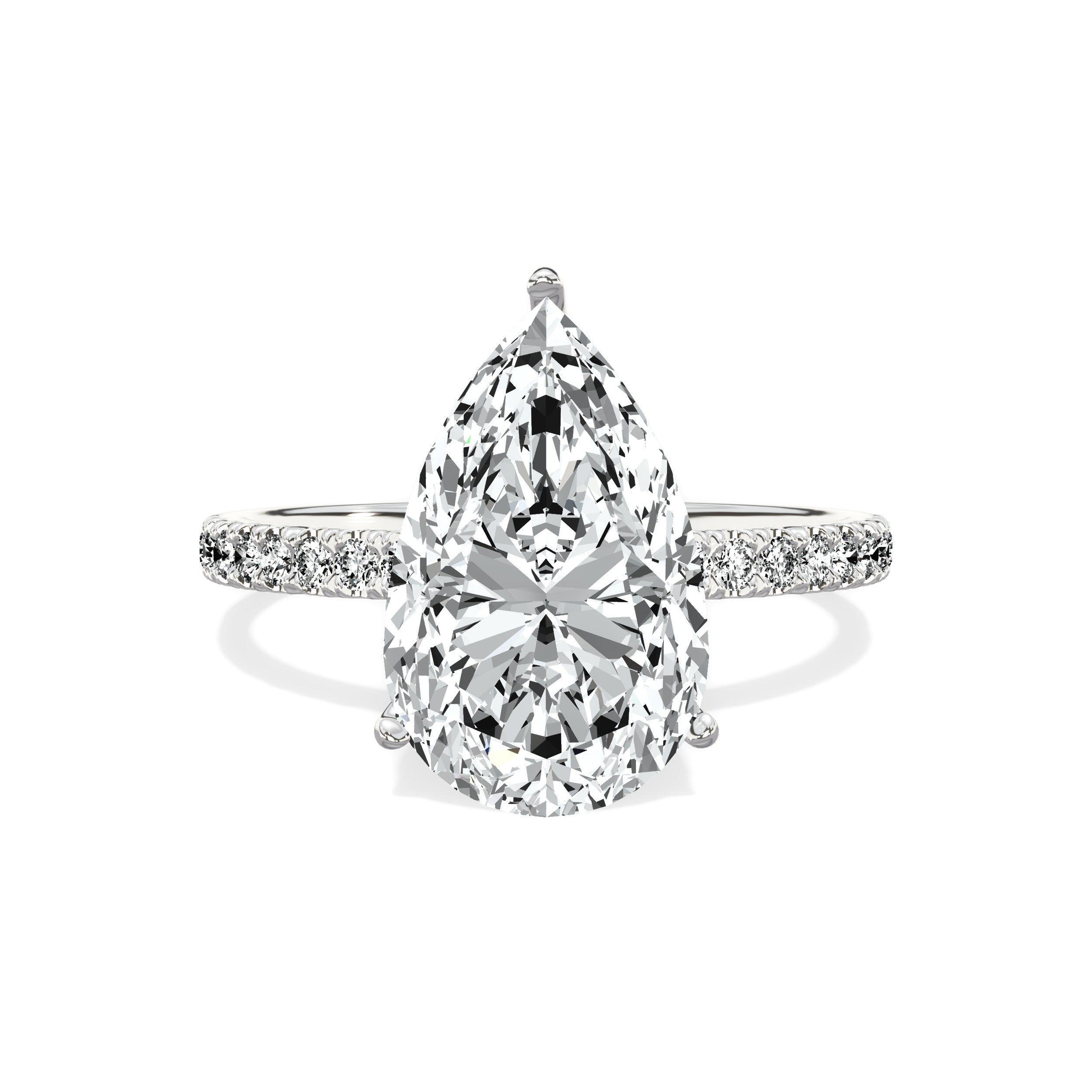 Alluring Hidden Halo Engagement Ring