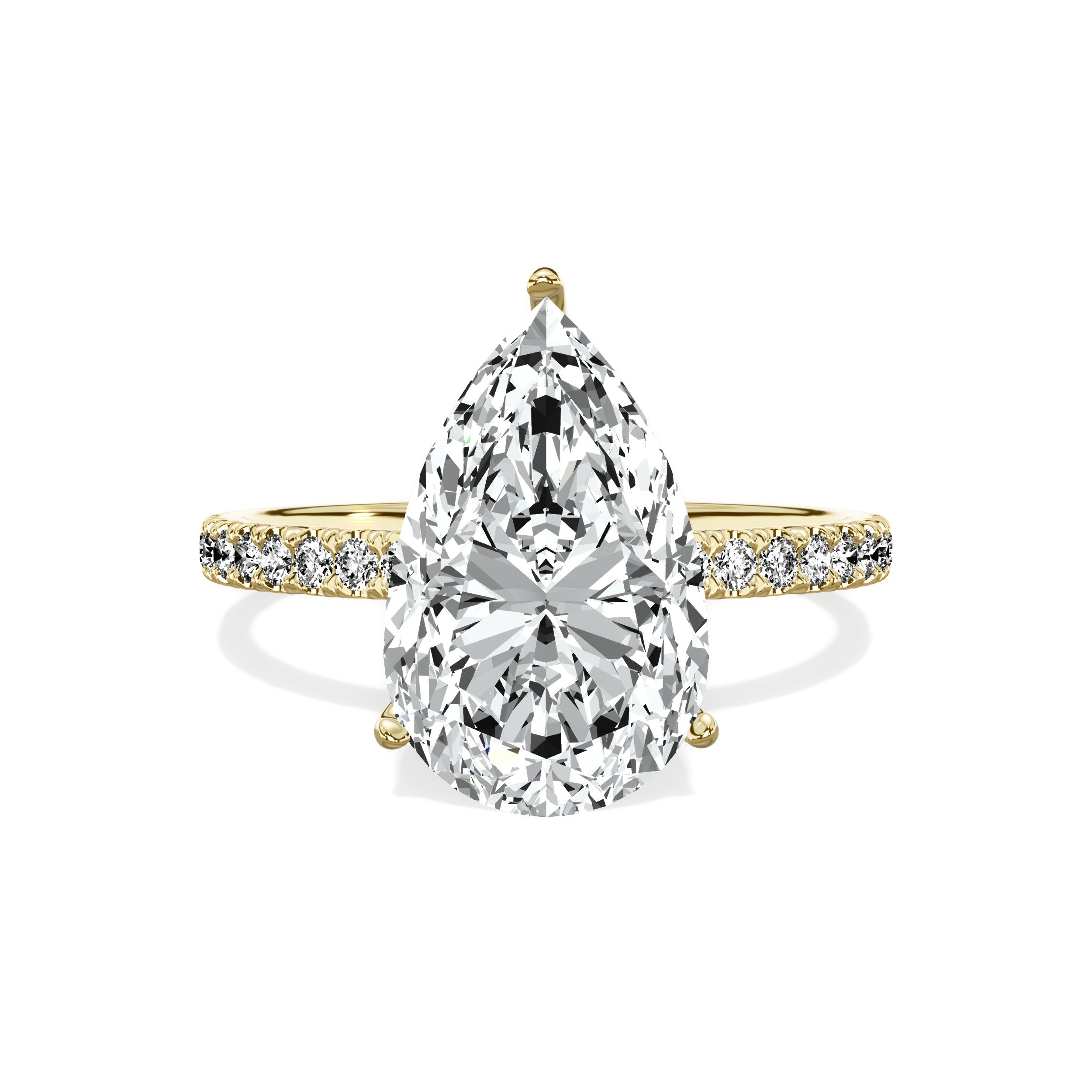Alluring Hidden Halo Engagement Ring
