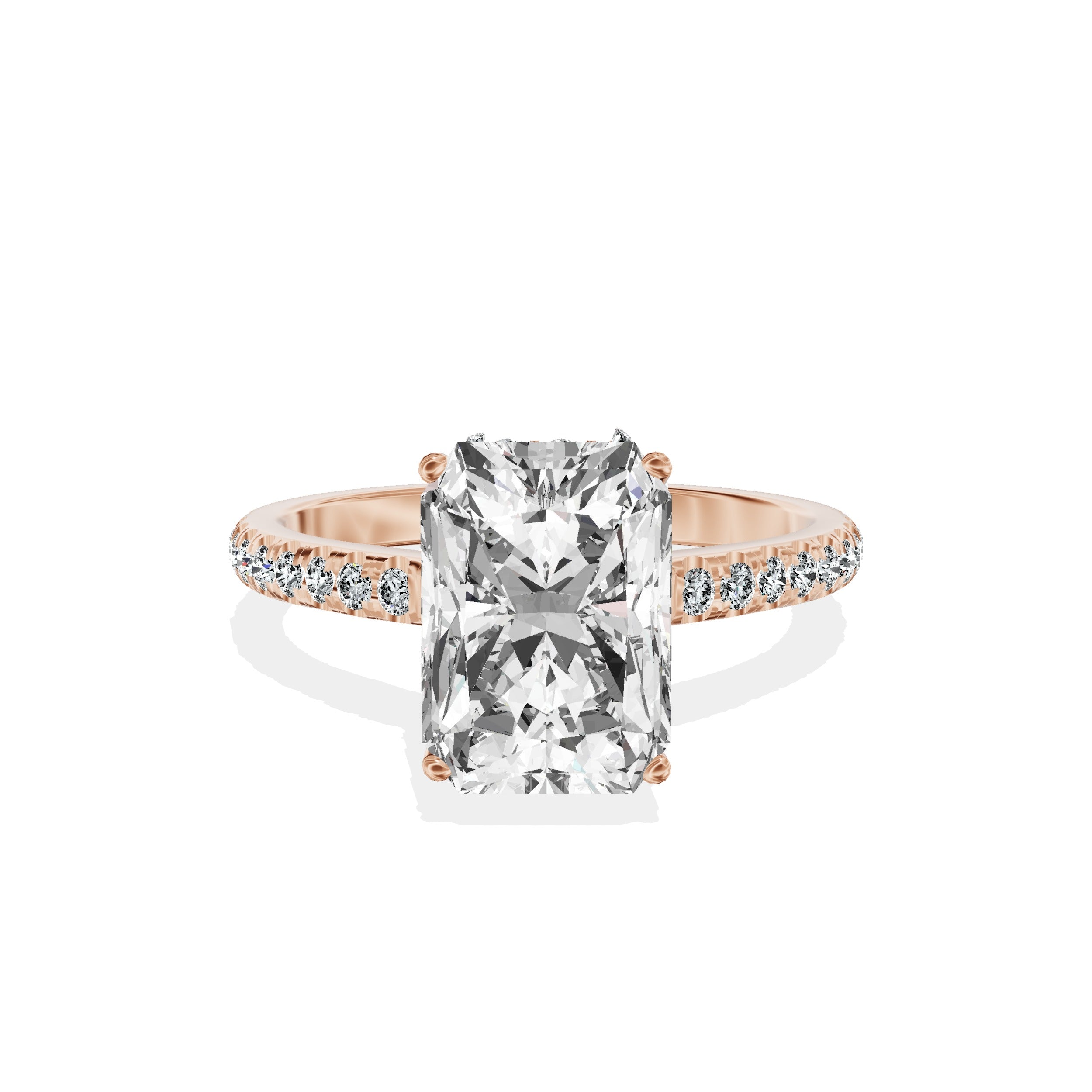 Alluring Hidden Halo Engagement Ring