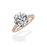 Alluring Hidden Halo Engagement Ring