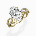 Infinity Band Vintage Style Engagement Ring - The Better Diamonds