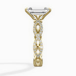 Infinity Band Vintage Style Engagement Ring - The Better Diamonds