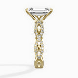 Infinity Band Vintage Style Engagement Ring - The Better Diamonds