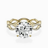 Infinity Band Vintage Style Engagement Ring - The Better Diamonds