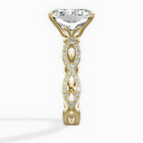 Infinity Band Vintage Style Engagement Ring - The Better Diamonds