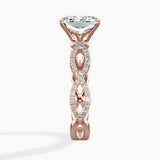 Infinity Band Vintage Style Engagement Ring - The Better Diamonds