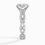 Infinity Band Vintage Style Engagement Ring - The Better Diamonds