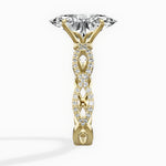 Infinity Band Vintage Style Engagement Ring - The Better Diamonds