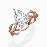 Infinity Band Vintage Style Engagement Ring - The Better Diamonds
