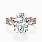 Infinity Band Vintage Style Engagement Ring - The Better Diamonds