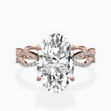 Infinity Band Vintage Style Engagement Ring - The Better Diamonds