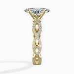 Infinity Band Vintage Style Engagement Ring - The Better Diamonds