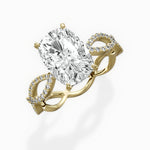Infinity Band Vintage Style Engagement Ring - The Better Diamonds