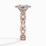 Infinity Band Vintage Style Engagement Ring - The Better Diamonds
