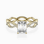 Infinity Band Vintage Style Engagement Ring - The Better Diamonds