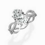Infinity Band Vintage Style Engagement Ring - The Better Diamonds