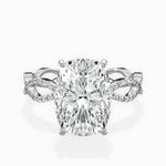 Infinity Band Vintage Style Engagement Ring - The Better Diamonds