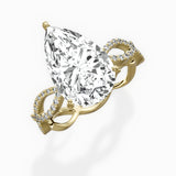 Infinity Band Vintage Style Engagement Ring - The Better Diamonds