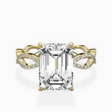 Infinity Band Vintage Style Engagement Ring - The Better Diamonds