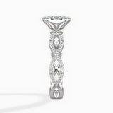 Infinity Band Vintage Style Engagement Ring - The Better Diamonds