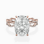 Infinity Band Vintage Style Engagement Ring - The Better Diamonds