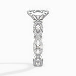 Infinity Band Vintage Style Engagement Ring - The Better Diamonds
