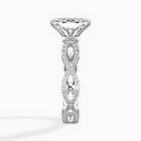 Infinity Band Vintage Style Engagement Ring - The Better Diamonds