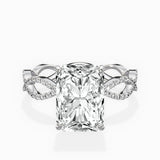Infinity Band Vintage Style Engagement Ring - The Better Diamonds