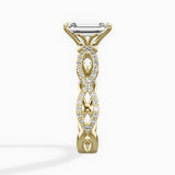 Infinity Band Vintage Style Engagement Ring - The Better Diamonds