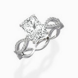 Infinity Band Vintage Style Engagement Ring - The Better Diamonds