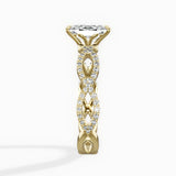 Infinity Band Vintage Style Engagement Ring - The Better Diamonds