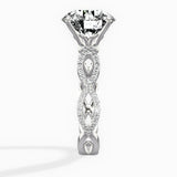 Infinity Band Vintage Style Engagement Ring - The Better Diamonds