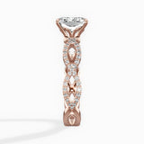 Infinity Band Vintage Style Engagement Ring - The Better Diamonds