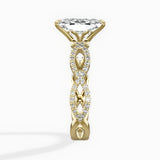 Infinity Band Vintage Style Engagement Ring - The Better Diamonds
