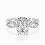 Infinity Band Vintage Style Engagement Ring - The Better Diamonds