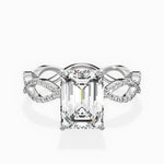 Infinity Band Vintage Style Engagement Ring - The Better Diamonds
