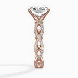 Infinity Band Vintage Style Engagement Ring - The Better Diamonds