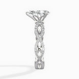 Infinity Band Vintage Style Engagement Ring - The Better Diamonds