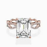 Infinity Band Vintage Style Engagement Ring - The Better Diamonds
