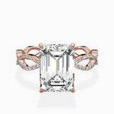 Infinity Band Vintage Style Engagement Ring - The Better Diamonds