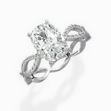 Infinity Band Vintage Style Engagement Ring - The Better Diamonds