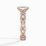 Infinity Band Vintage Style Engagement Ring - The Better Diamonds
