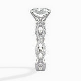 Infinity Band Vintage Style Engagement Ring - The Better Diamonds